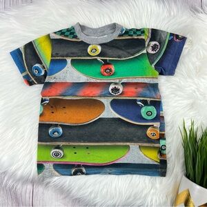 4T Molo Skateboard Print Tee Shirt Boys (104)